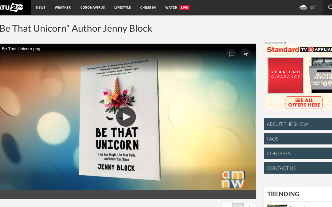 “Be That Unicorn” Author Jenny Block